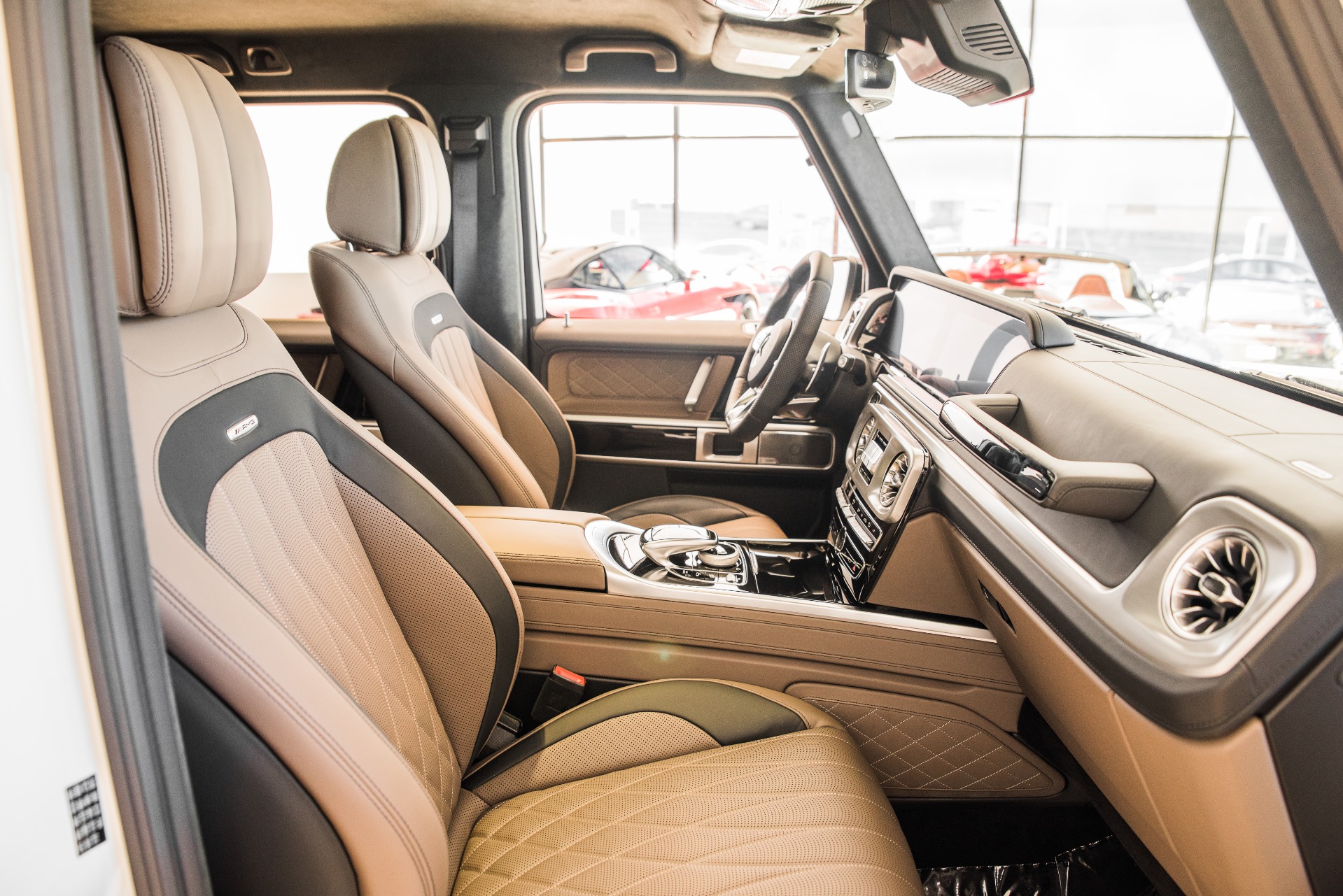 Mercedes G Wagon Cream Interior