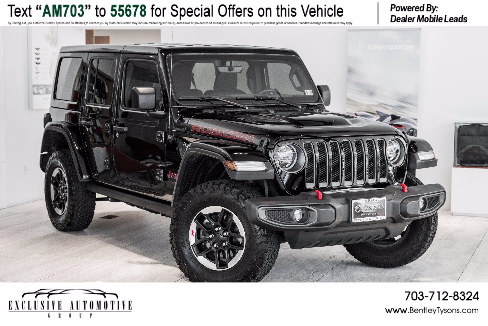 Used 2020 Jeep Wrangler Unlimited Rubicon For Sale (Sold) | Exclusive  Automotive Group - Koenigsegg DC Stock #P141449